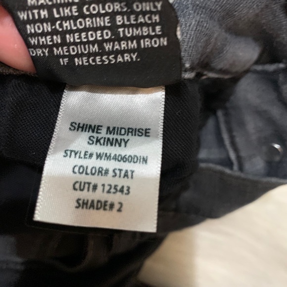 Hudson Gray Shine Midrise Skinny Jeans 28 - Picture 8 of 8